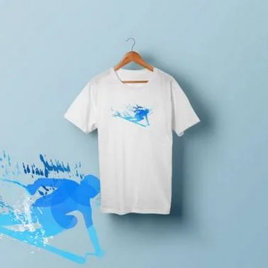 Koszulka z nadrukiem TDRUK - narciarz