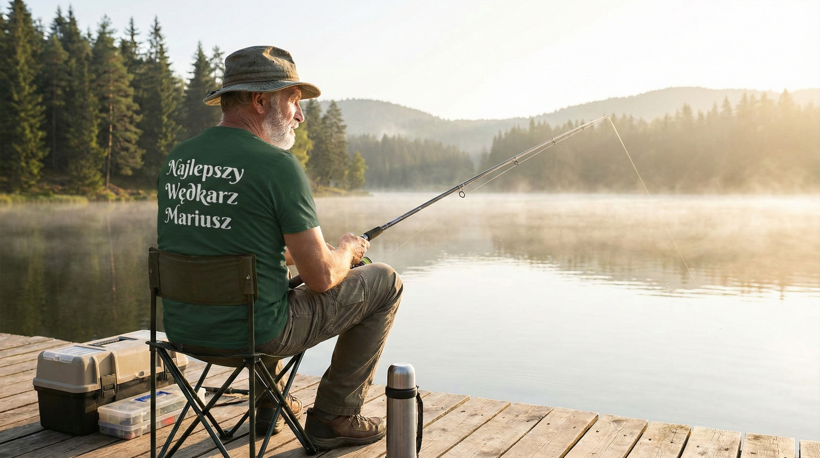 Koszulki i T-shirty z własnym nadrukiem dla wędkarzy