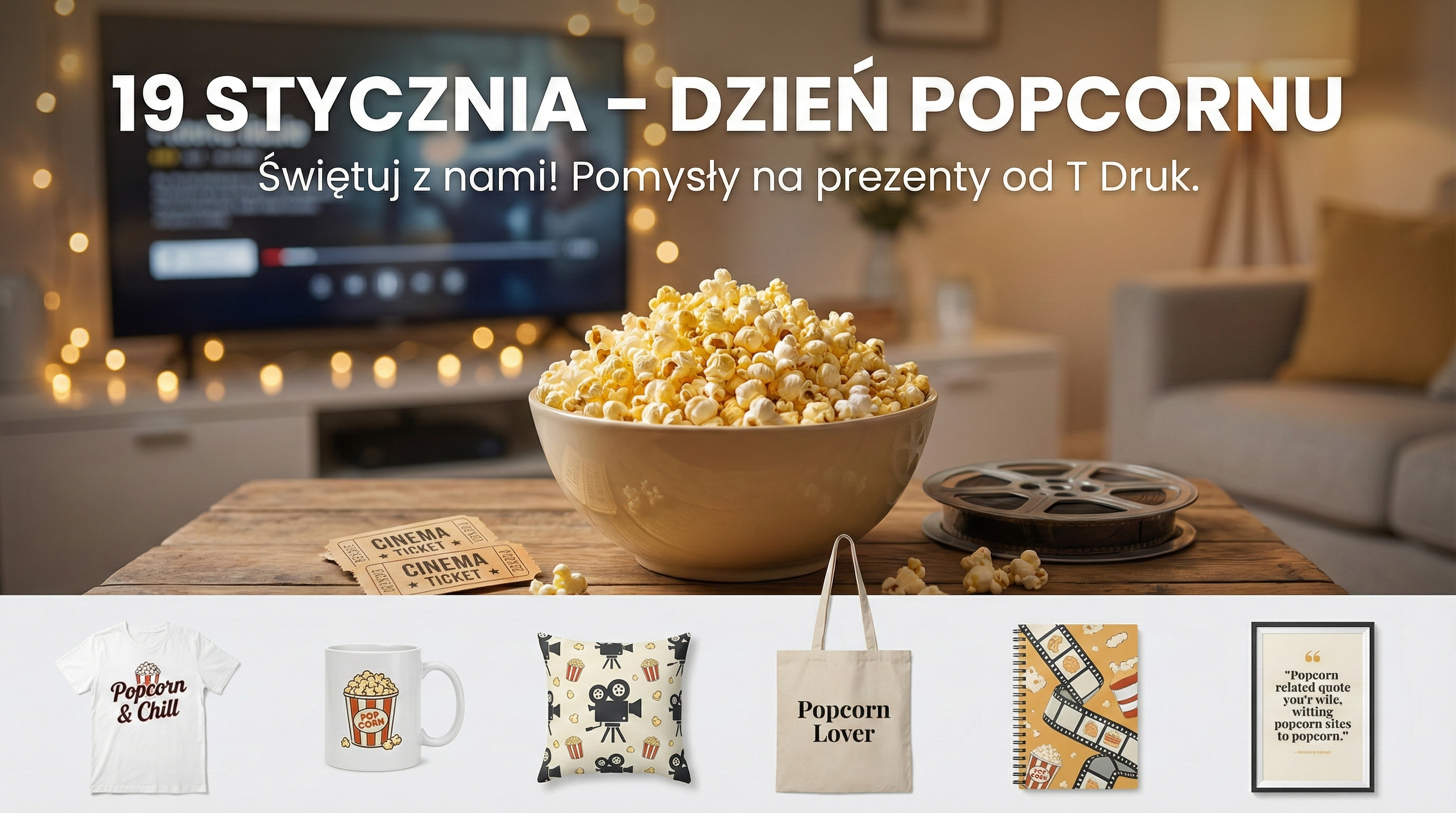 Pomysły na prezent - Dzień Popcornu