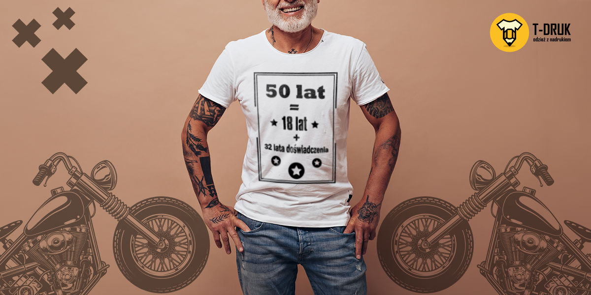 Oryginalne koszulki na 50 urodziny